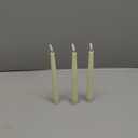 Flameless Taper Candles with 3D Wick, 9.6" Real Wax LED Candles with Remote and Timer, 3 Pack Flickering Candlesticks Battery Operated, Classic Tall Taper Candles for Home, Wedding, Party, Ivory