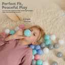 Ball Pit Balls for Toddlers | Soft, BPA-Free Plastic Balls for Baby Ball Pit, Playpen & Bounce House | Crush-Proof & Sensory-Safe Fun | Age 1+ (Iceberg Colors)