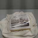 H.VERSAILTEX 100% Waterproof Bar Stool Cover Stretch Counter Stool Pub Chair Slipcover for Dining Room Removable Soft Thick Solid Fleece Fabric Bar Stool Slipcovers Set of 1, Ivory