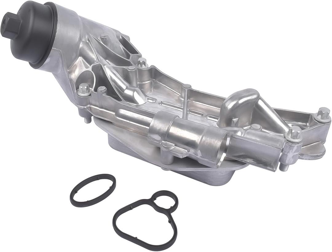 Engine Oil Cooler with Oil Filter Replacement for Chevy Aveo Cruze Malibu Sonic Trax Buick Cascada Encore Pontiac G3 Saturn Astra 1.6L 1.8L 93186324 55353322 25199751