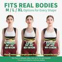 Posture Corrector for Women and Men  Upgraded Back Straightener for Effective Lower Back Pain Relief, Back Brace for Hunchback, Scoliosis, and Better Posture Support(Small/M)