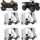 4Pcs ATV Tire Wheel Hub Cap, Dust Center Hub Cap Covers Compatible with 8Inch 10inch 12inch 14inch Alloy Wheels ATV Quad