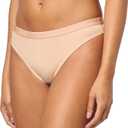 BOSS Women's Logo Waistband Low Rise Thong, L