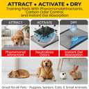 Glad for Pets Black Charcoal Puppy Pads - 6-Layer Leak-Proof Construction, Activated Carbon Odor Control, Pheromone Attractant - Disposable Dog Pee Pads for Potty Training, 23 x 23 in, 100 Count