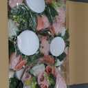Hotop 24 Pcs Flower Balls Wedding Rose Centerpieces Silk Flower Kissing Balls Arrangement Artificial Hydrangea Flower Bouquet Faux Rose Floral Decoration (Dusty Pink, Pink, White)