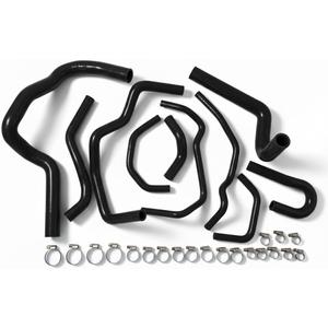 10Pcs Black Hoses For 1997-2001 Honda CR-V MK1 RD1 B20 2.0L Silicone Radiator Hose Kit With Clamps Cooling Coolant Pipe Tube Hoses 1997 1998 1999 2000 2001