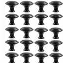 Matte Black Kitchen Cabinet Knobs - Dresser & Drawer Knobs - Zinc Cabinet 20 PCS