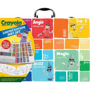 Crayola Limited Edition Coloring Set (115 Pcs), Kids Art Supplies & Drawing Kit with Crayons, Markers & Colored Pencils in Storage Case, Gifts, Ages 5+