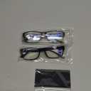 Gaoye +1.5 2-Pack of Reading Glasses for Women - Blue-Light Filter, UV Protection - Readers with Rectangle Frames (1 Black + 1 Leoparde)