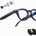 AI Smart Glasses with 8MP Camera ,Photo Capture,4K Video ,Real Time Translation, Recording,GPT Identify Objects, Open-Ear Audio,Photochromic Lenses Bluetooth Wearable tech Glasses for Travel Vlog Work