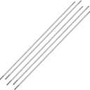 uxcell M2x200mm Pushrod Connector Stainless Steel Rod Linkage,for RC Boat,Car,Airplane,Helicopter,5pcs