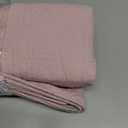 WINLIFE 100% Cotton Quilted Pillow Sham Floral Printed Pillow Cover (Standard, Dusty Pink) (26" x 20" (Pack of 2))