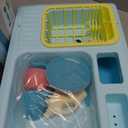 CUTE STONE Color Changing Kitchen Sink Toys, Children Electric Dishwasher Playing Toy with Running Water, Upgraded Faucet, Automatic Water Cycle System Play House Pretend Role Play Toys for Boys Girls