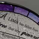 Stained Glass Window Hanging 7.8 in Memorial Ornaments with Poem Sympathy Gifts for Loss of Loved One Sun Catchers Indoor Window Bird Ornaments Suncatcher Decor