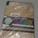 OOLY DIY Cover Large Sketchbook, 8 x 10.5 Inches White Paper Sketchbook Drawing Book for Kids, Artists Drawing Pad for Gel Pens