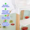 CATCHY -Food Catcher-Compatible with Stokke Clikk High Chair +11 Other High Chairs-Highchair Sold Separately-Baby & Toddler Food & Mess Catcher-Premium Linen Inspired -Under High Chair Accessory | High Chair Food Catcher - High Chair Sold Separately - Baby & Toddler Food & Mess Catcher - Under High Chair Accessory