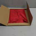 sancua Round Tablecloth - 60 Inch - Water Resistant Spill Proof Washable Polyester Table Cloth Decorative Fabric Table Cover for Dining Tables and Buffet Parties, Christmas Red