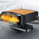 Car Heater Portable Car Defroster Windshield Heater,12V 200W Fast Heating & Cooling Fan,Plug in Cigarette Lighter Heaters Windshield Defogger,360 Rotary Portable Car Heaters for Vehicle,Cars,RVs,SUV