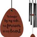 Dog Memorial Wind Chimes, Loss of Dog Sympathy Gift, Pet Memory Wind Chimes, Forever Loved WindChimes for Outside, Remembrance Memorial Gifts for Loss of Pet Cat 26" Inches