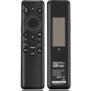BN59-01432A TM2360E Solar Voice Remote Compatible with Samsung Neo QLED 8K HDR Smart TVs, Fit for Frame Crystal UHD Smart TV, with Bluetooth Rechargeable Solar Cell, 2023 Model Black, BN59-01432D