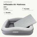 Inflatable Toddler Travel Bed Portable 67" Toddler Bed for Kids with 4 Safety Sides - Lightweight Kids Air Mattress with High-Speed Pump & Carry Bag