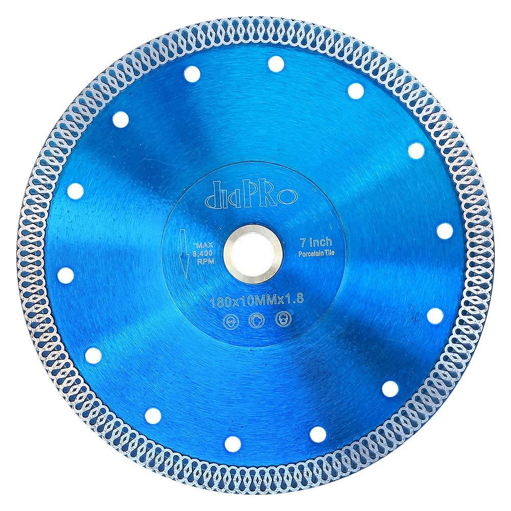 7" Tile Blade Diamond Saw Blade Super Thin Diamond Blade for Porcelain Tile Granite Marble