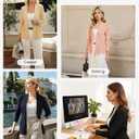 GRACE KARIN Cardigan for Women Trendy Lightweight Knit Sweaters Open Front Peplum Tops 2026 Spring Outfits (Black, S)
