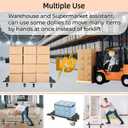 Furniture Dolly 4 Wheels Heavy Duty Spliceable Wood Platform Dolly 2 Pack, 1100 lbs Load Capacity Wood Pallet Jack, Furniture Moving Wooden Appliance Mover with 4 Soft Rubber Silent Wheels