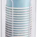 LoveBB Bathroom Cup Dispenser, 3oz-5oz Small Disposable Paper Cups Holder for Bathroom Vanity Countertop's Rinsing/Mouthwash Cups, Clear
