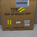 TOBTOS UPF 50+ Pop Up Beach Tent, Easy Set Up Beach Umbrella, Sun Shelter for 2-3 People UV Protection Portable Sunshade, Baby Canopy Cabana, Lightweight with Carry Bag, One Size