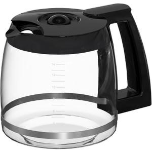 14-Cups Coffee Carafe Replacement Pot Compatible with Cuisinart Coffee Machine DCC-2200RC, DCC-2200, DCC-3200, DCC-3200P1, DCC-3200FR, DCC-3200CPAMZ, DCC-2600, DCC-2800,DCC-1800FR, CBC-7400 CBC-7000PC (Black)
