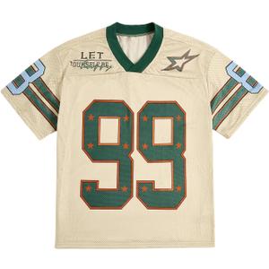 SOLY HUX Mens Jersey Y2k Baggy Shirts Graphic Tees Oversized V Neck Tshirts Summer Tops (Medium)