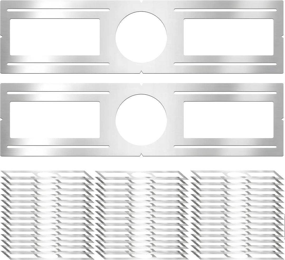 New Construction Mounting Plate, 4 Inch, LED Recessed Lighting Housing Kits, Flat Steel Rough in Bracket Fixture for LED Light Bar, 12PC Shallow Recessed Lighting Housing Plate