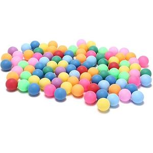 Lestiour Colored Ping Pong Balls 50 Pack Bulk 2.4g, 40mm Table Tennis Balls for Kids, DIY Games and Learning Activities