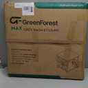 GreenForest End Table with 2-Tier Storage Shelf, 24 inch Large Side Table for Living Room,Modern Nightstand for Bedroom Bedside Office Farmhouse, Grey Wash