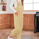 Meikulo Girls Fleece Overalls Kids Warm Winter Loose Casual Jumpsuits with Pockets 5-14 Years (10-12 Years, Khaki)