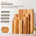 20x15 Teak Cutting Board, Reversible 1" Extra Large Chopping Block