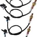 Automotive Replacement Oxygen O2 Sensor 234-4012 234-4018 Set of 4, 02 Sensor Compatible with Chevy for C1500 for Express 1500 for K1500 Series, for GMC for Savana for Sierra for Yukon