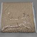 MIYE Pleated Waffle Weave Bed Skirt, Tailored Dust Ruffle 14 Inch Drop Easy Fit, Machine Washable (Cream, Twin - 14" Drop)
