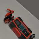 YONHAN 15A Battery Charger, 12V/24V LiFePO4 & Lead Acid Car Battery Charger, 9-Stage Trickle Charger with Temp Compensation, Automotive Battery Maintainer for Car Truck Motorcycle Lawn Mower Boat(Red)