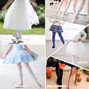 Zando 6 Pairs Toddler Ballet Tights for Girls 1-14 Y - Ultra Soft Velvet Girls Dance Tights for Daily Dance School Christmas
