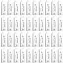 Window Latch Locks Window Parts and Hardware Window Tilt Latch Plastic Construction, Spring Loaded, 2 Inch Hole Center Spacing Sliding Lock Replacement (White, 40 Pieces)