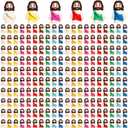 200PCS Little Jesus Figures, 10 Color Tiny Jesus Figurines in Bulk, Mini Jesus Figure to Hide and Seek Religious Gifts for Easter Egg Stuffers Fillers Gifts, Christian Gifts for Women Mom (200PCS)