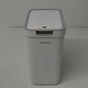 MOPALL 2 Pack Bathroom Trash Can with Lid, 3.6Gal + 2.4Gal Garbage Can with Pop-Up Lid, Small Trash Can Dog Proof, Slim Trash Bin Waste Basket for Toilet, Office, Bedroom, Living Room, Kitchen (White)