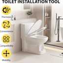 Toilet Installation Aid, closestool Installation Jack, Easy Moving and Repairing of Installation Aid, Portable Positioning Mobile Foldable Toilet Dolly Lift, Easy Alignment of Seals Lift Tool