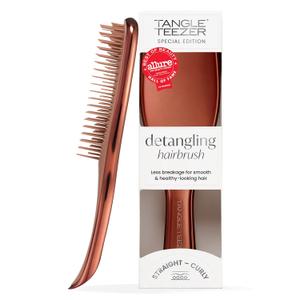Tangle Teezer Chrome Ultimate Detangler Brush for Wet & Dry Hair, Eliminates Knots & Reduces Breakage for Straight to Curly Hair Types, Chocolate Bronze