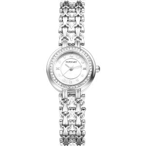 Avaner Women's Bracelet Wrist Watches: Gold Silver Stainless Steel Strap Rhinestones Analog Quartz Elegant Wrist Watches