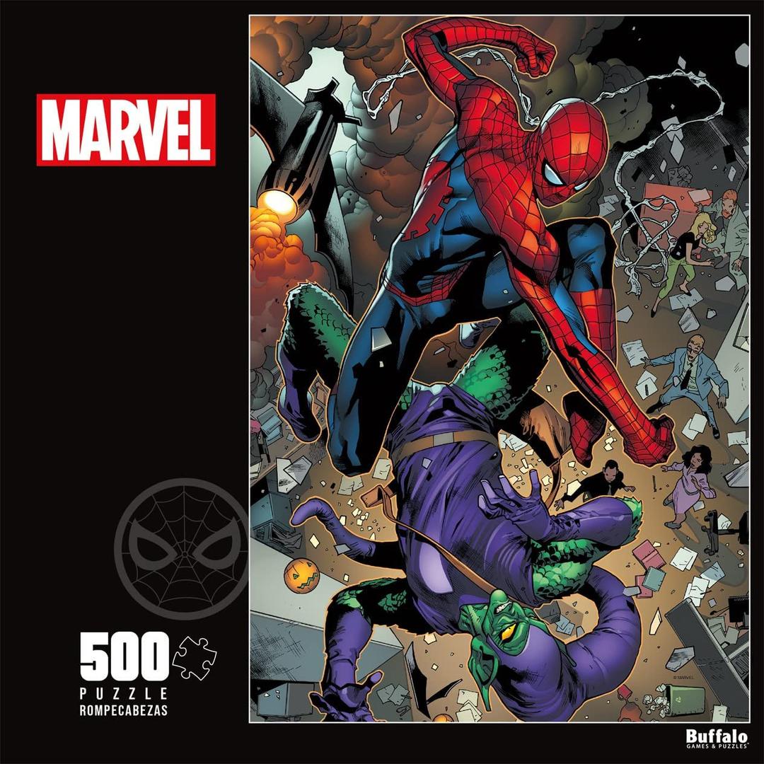 Marvel: Go Down Swinging 500 Piece Jigsaw Puzzle, Pack of 2 