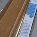 BlastHome Non-Adjustable Luxury Curtain Rods for Windows, 1 Rod Set, 4 1/2 foot Fixed Length, Brushed Gold