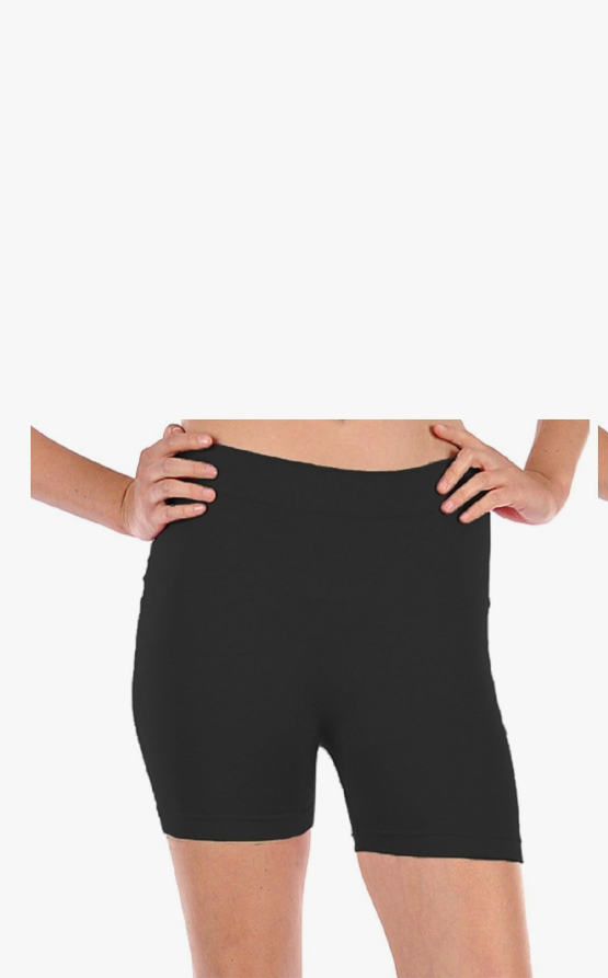Gilbins 1 Pack Women's Seamless Stretch Yoga Exercise Shorts Black XL